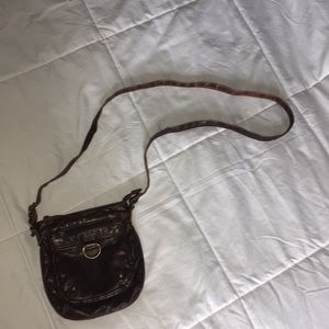 Black small brown side bag